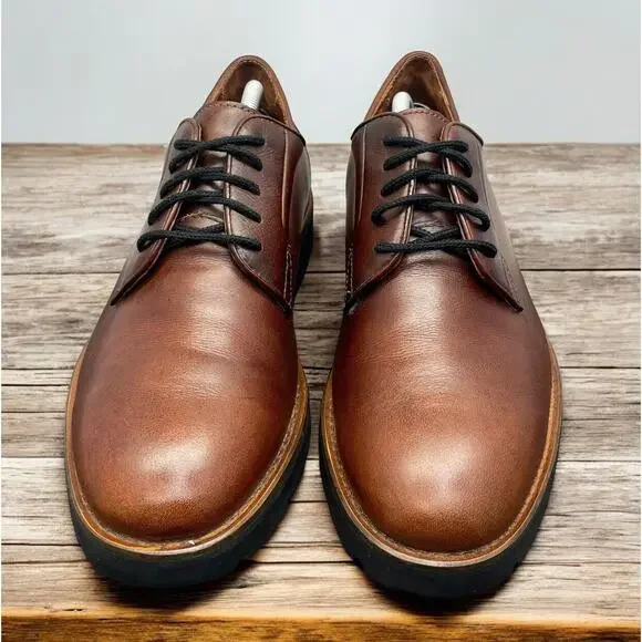 Tommy Hilfiger Oxford Brown Leather Shoes Lace Up Comfort  display picture 2